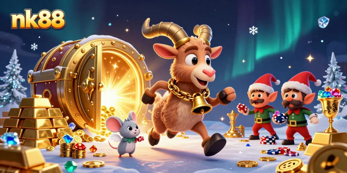 Engage in thrilling adventures with nk88 as festive characters fill a vibrant casino scene showcasing luck and excitement.