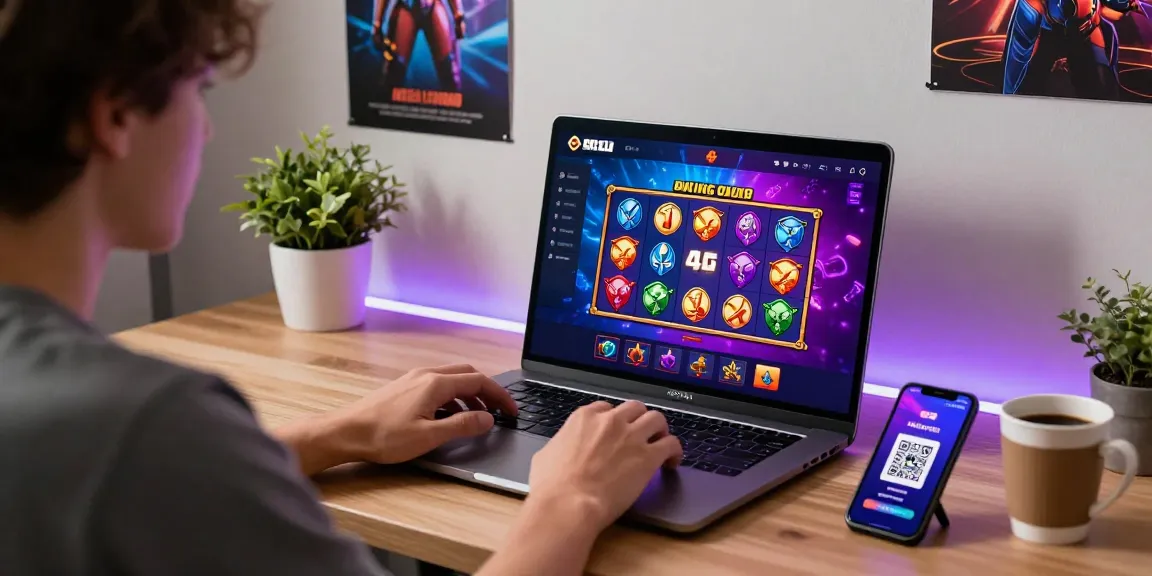 SLOT7000 user enjoying seamless 4D gaming experience with QRIS payments.